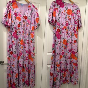 Draper James Floral Maxi Dress Size XL